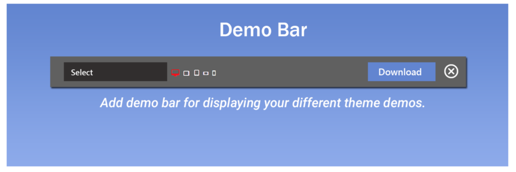 Demo Bar Plugin by WEN Solutions
