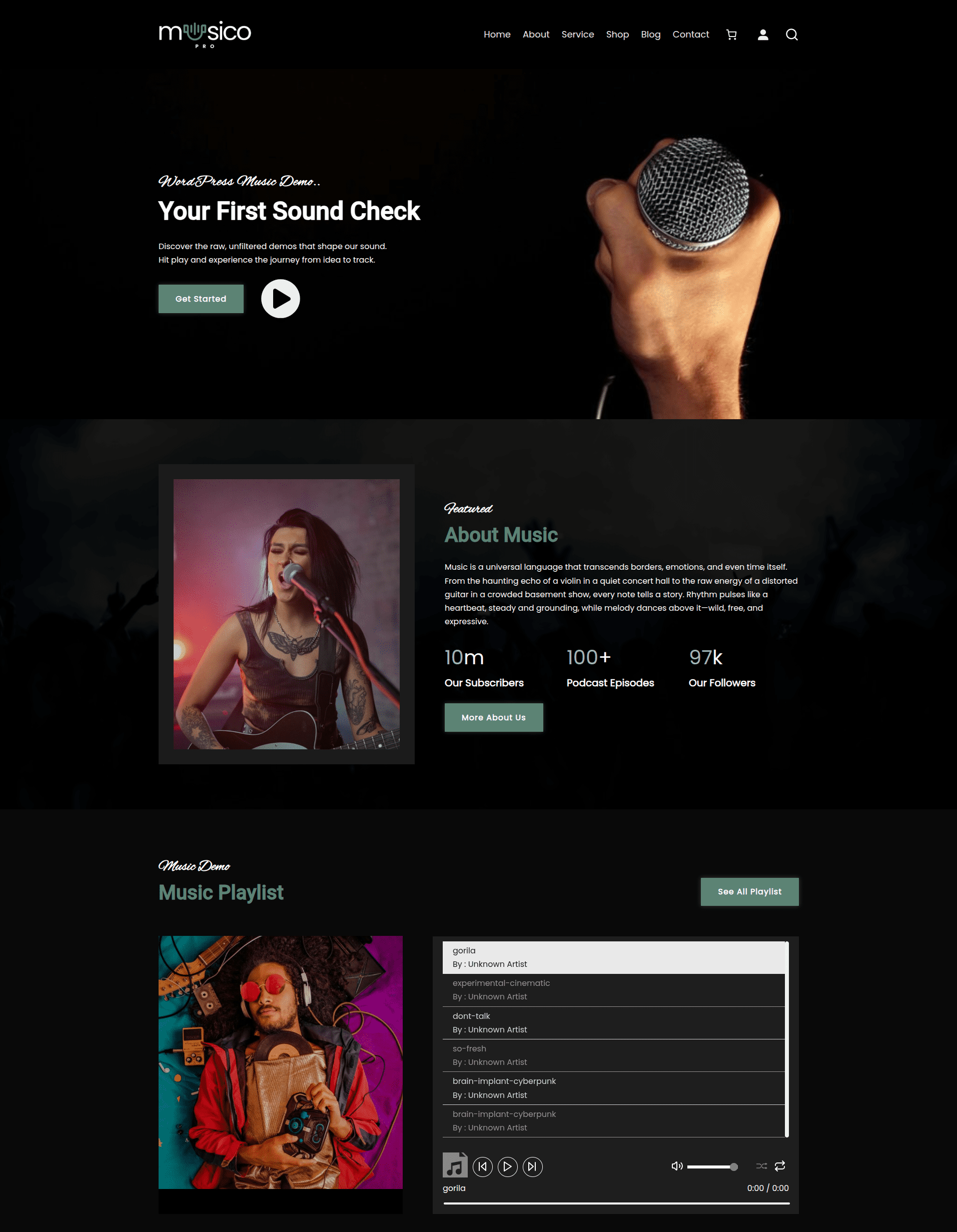WENS Musico Pro - FSE WordPress Theme